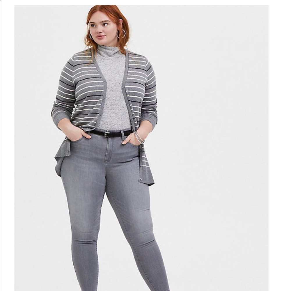 *TORRID* super soft grey turtleneck - Picture 2 of 6